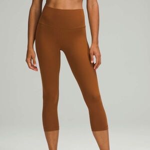 Lululemon Align High-Rise Crop 21" Copper Brown Size 4
